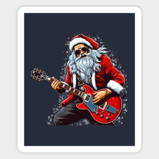 Guitar Santa Magnet